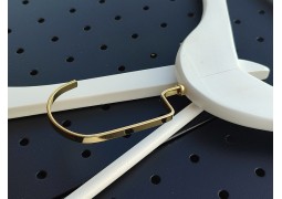 Плечики дерев'яні з позолоченим гачком 42х1см (білі)